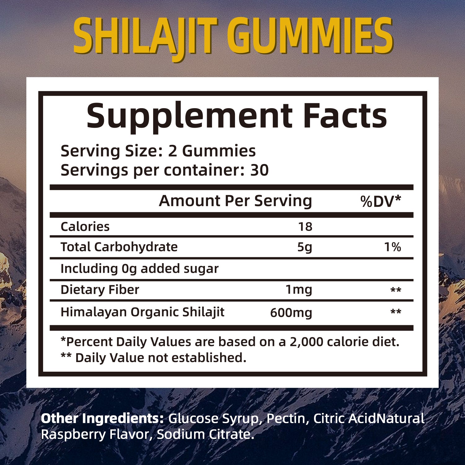 Guld Shilajit Gummies – Styrka & Återhämtning