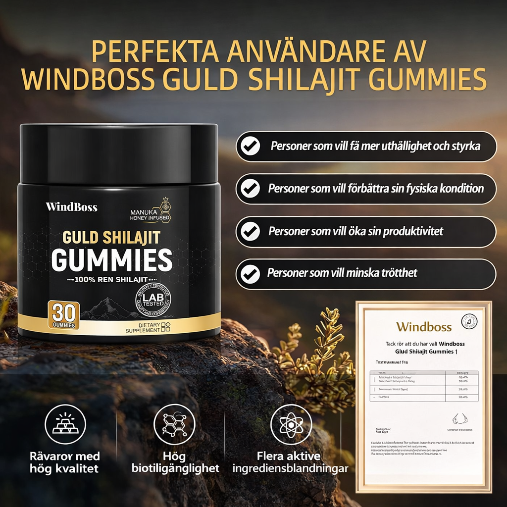Shilajit Honung Gummies – Himalaya Guld