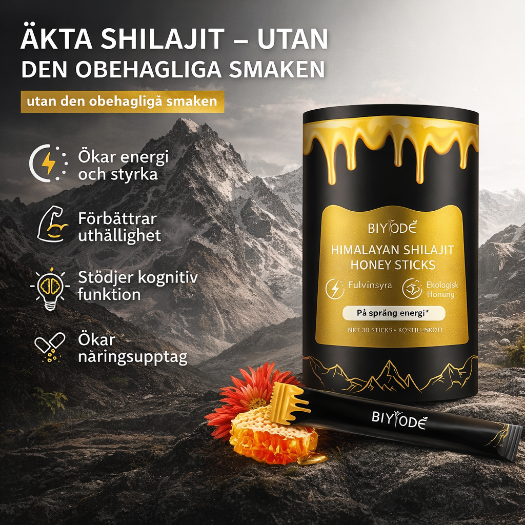 Shilajit Honung Sticks – Premium Himalaya Box