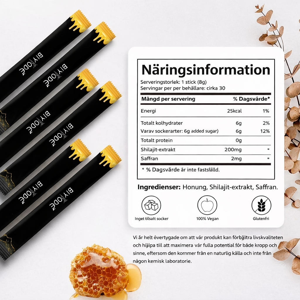 Shilajit Honung Sticks – Premium Himalaya Box
