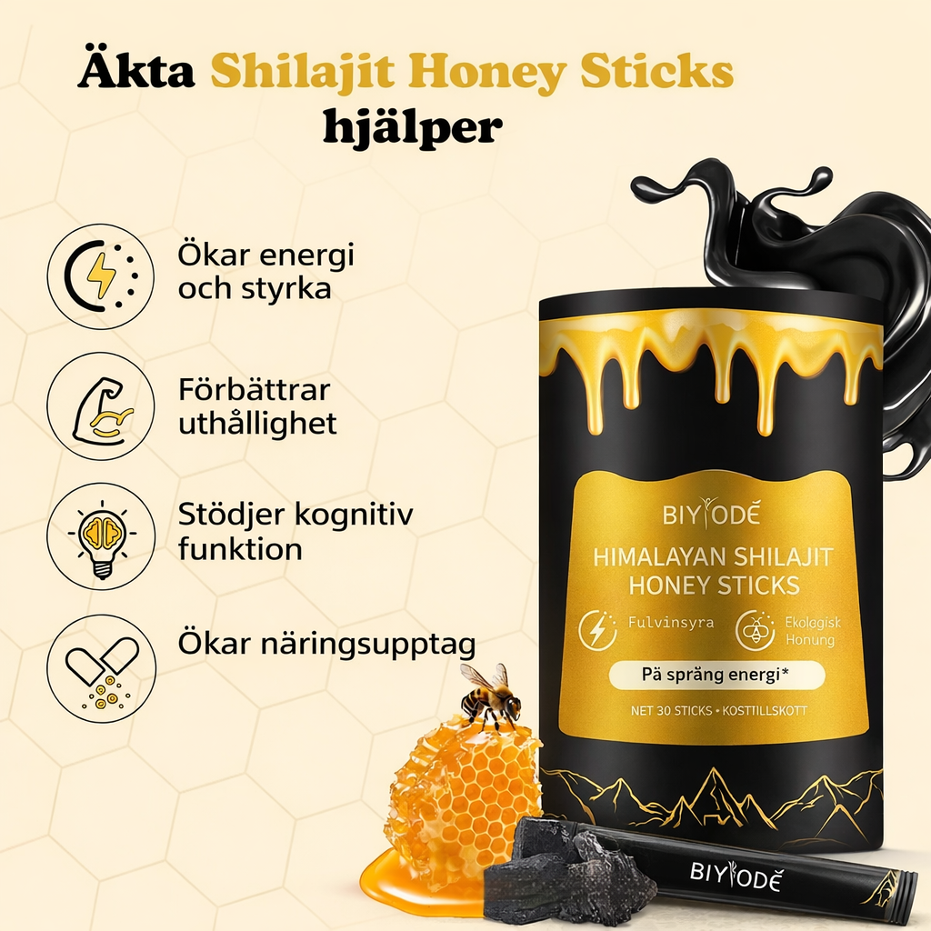 Shilajit Honung Sticks – Premium Himalaya Box