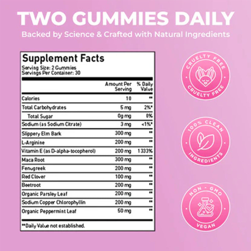 60 Kvinnliga Probiotiska Gummies